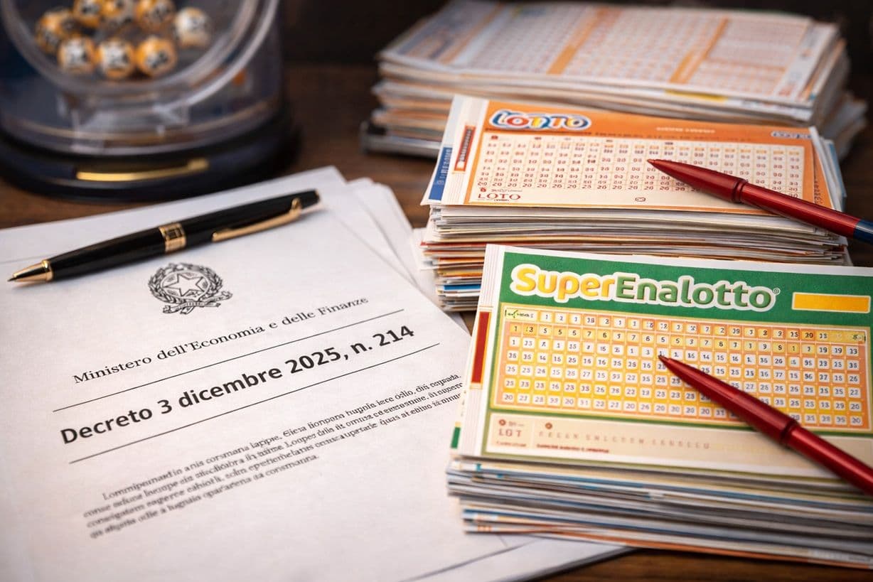 Giochi numerici, dal 27 gennaio nuove regole: cosa prevede il Decreto MEF n. 214